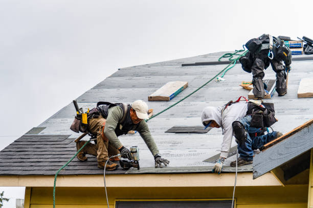 Professional Roofing technician working in Ludlow, MA